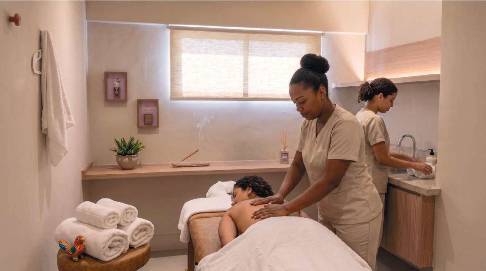 Sala de massagem do Saint Bartz